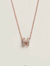 Lux You New Product Mini Pop Ache Necklace Rose Gold Marron Glasse H147992FO55 - HERMES - BALAAN 7