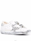 Old School Glitter Low Top Sneakers Silver White - GOLDEN GOOSE - BALAAN 4