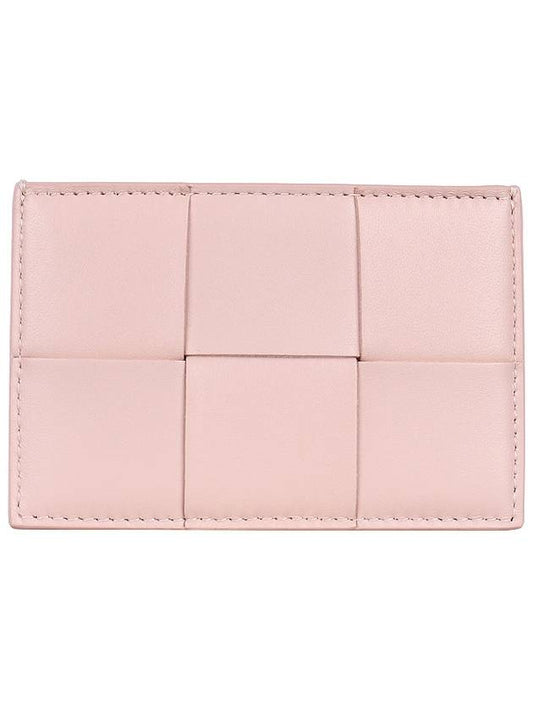 Intrecciato Lambskin Calfskin Card Wallet Pink - BOTTEGA VENETA - BALAAN 2