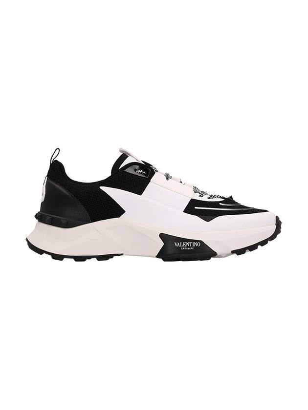 True Act Low-Top Sneakers Black White - VALENTINO - BALAAN 3