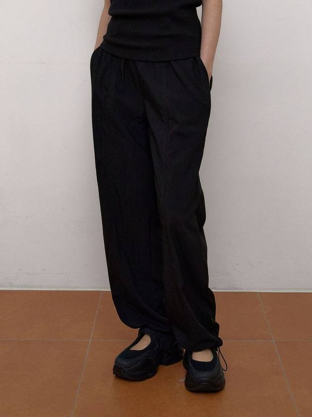 Nylon Line String Pants Black - 38COMEONCOMMON - BALAAN 7