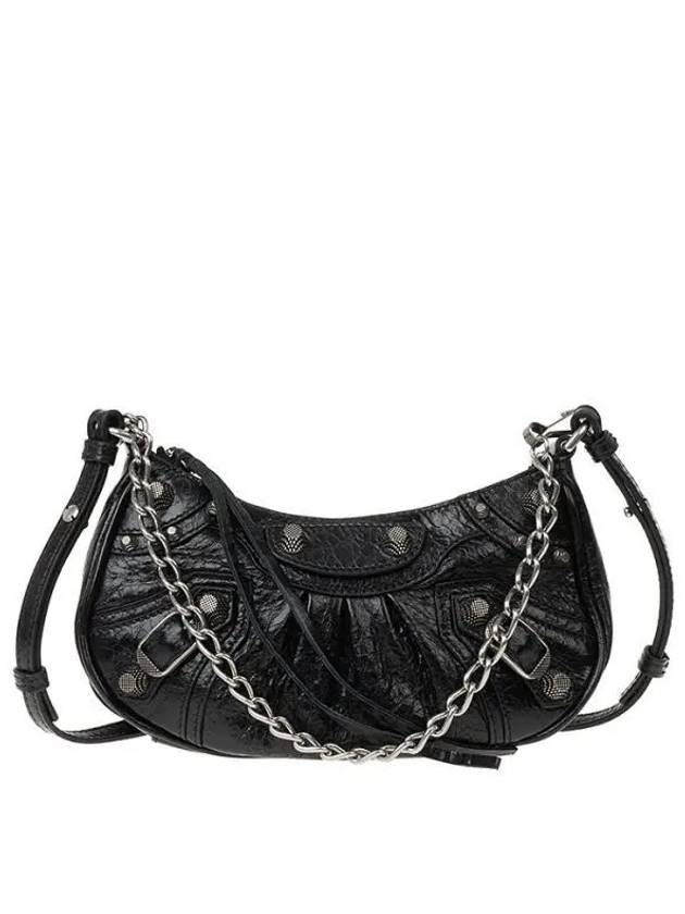 Le Cagole Chain Mini Shoulder Bag Black - BALENCIAGA - BALAAN 2