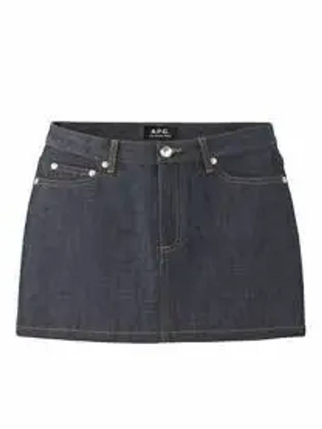 Women's Mini Jupe Denim Skirt Indigo - A.P.C. - BALAAN 2