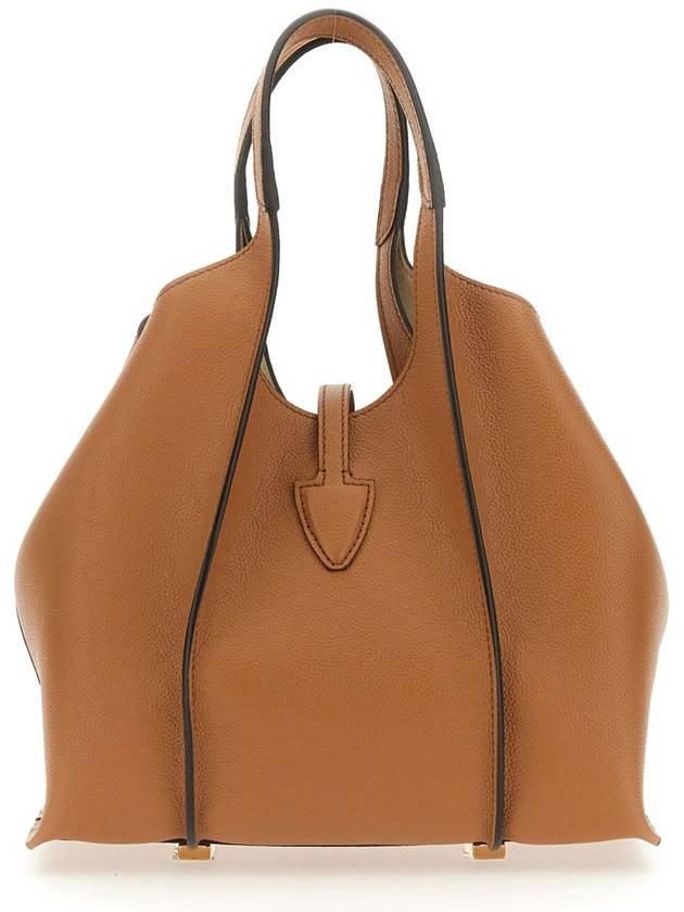 T Timeless Leather Shopping Mini Tote Bag Brown - TOD'S - BALAAN 9