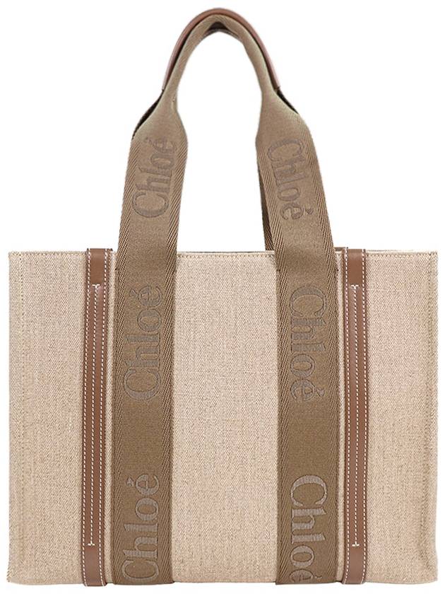 Woody Medium Tote Bag Dark Nut - CHLOE - BALAAN 3