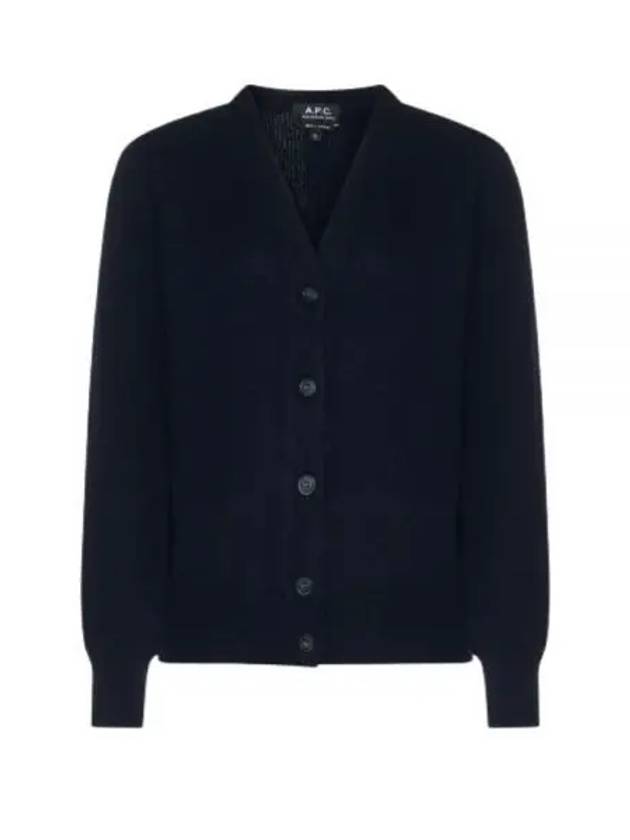 Soft Lambskin Ama Cardigan Navy - A.P.C. - BALAAN 2