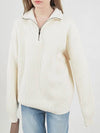 Modal Knit Half Zip up Cream - CHANCE'S NOI - BALAAN 3