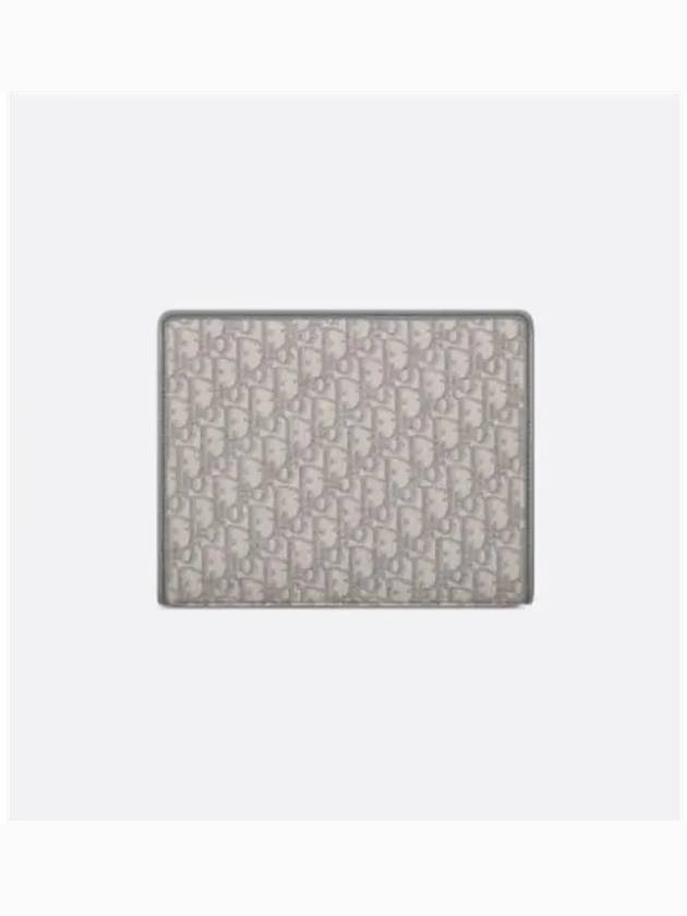 Medium 30 Montene Pouch Grey Oblique Jacquard - DIOR - BALAAN 5