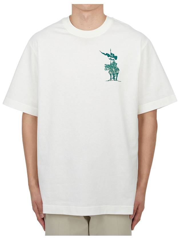 EKD Cotton Short Sleeve T-Shirt Chalk White - BURBERRY - BALAAN 2