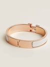 Click Ash Bracelet Rose Gold White PM - HERMES - BALAAN 5