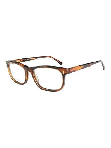 Eyewear Rectangular Frame Acetate Glasses Havana - GUCCI - BALAAN 1