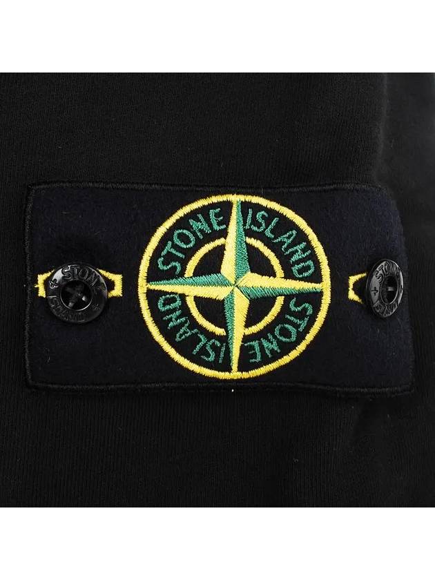 Wappen Patch Pocket Drawstring Shorts Black - STONE ISLAND - BALAAN 5