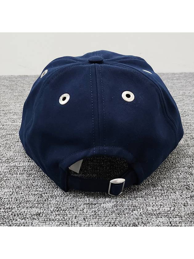 Embroidered Heart Logo Ball Cap Navy - AMI - BALAAN 8