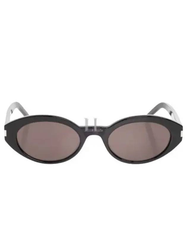 Eyewear Oval Frame Sunglasses Black - SAINT LAURENT - BALAAN 2