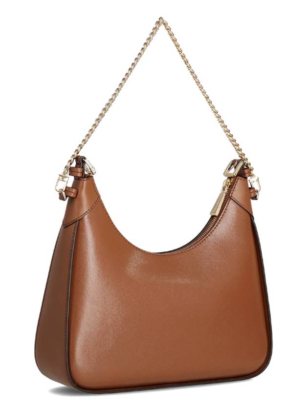 Wilma Chain Leather Shoulder Bag Brown - MICHAEL KORS - BALAAN 4