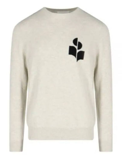 Men's Evans Logo Sweatshirt Light Grey - ISABEL MARANT - BALAAN 2