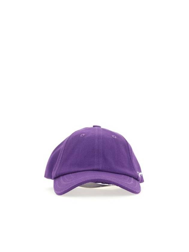 La Caskette Embroidered Logo Cotton Ball Cap Purple - JACQUEMUS - BALAAN 2