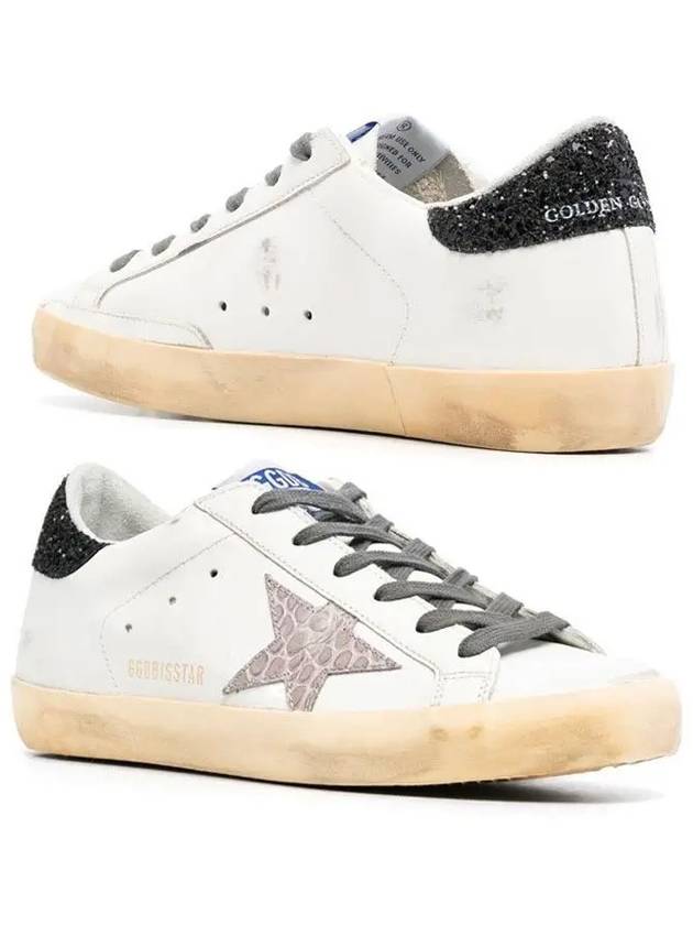 Superstar Glitter Low Top Sneakers White - GOLDEN GOOSE - BALAAN 3