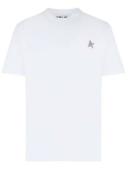 Star Printing Short Sleeve T-Shirt White - GOLDEN GOOSE - BALAAN 2