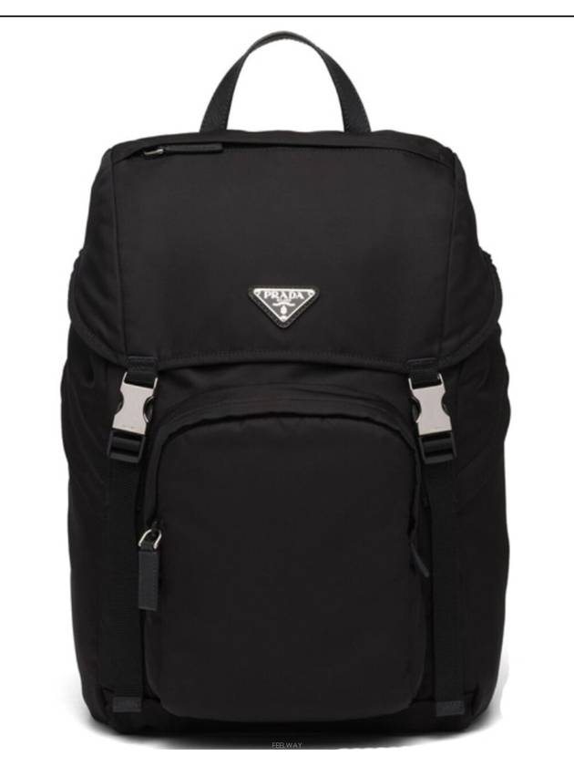 Re nylon triangle logo backpack - PRADA - BALAAN 3