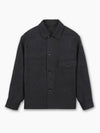 One Pocket Over Long Sleeve Shirt Black - LEMAIRE - BALAAN 2