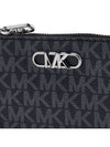 Monogram Logo Plaque Card Wallet Black - MICHAEL KORS - BALAAN 7