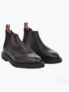 Pebble Grain Leather Crepe Sole Mid Top Chelsea Boots MFB224B 06257 001 - THOM BROWNE - BALAAN 2