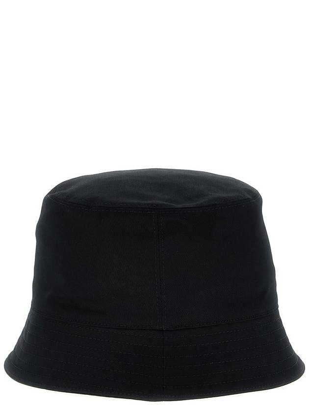 Embroidered Logo Cotton Bucket Hat Black - MARNI - BALAAN 4