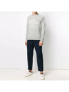 Palais Royal Classic Cotton Sweatshirt Grey Melange - MAISON KITSUNE - BALAAN 4