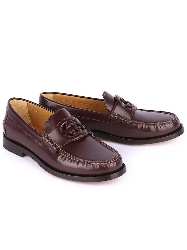 Interlocking G Loafer Bordeaux Leather - GUCCI - BALAAN 2