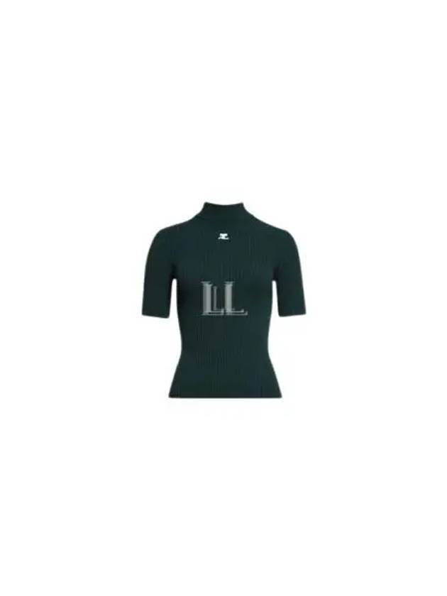 Logo Patch Knit Top Green - COURREGES - BALAAN 2