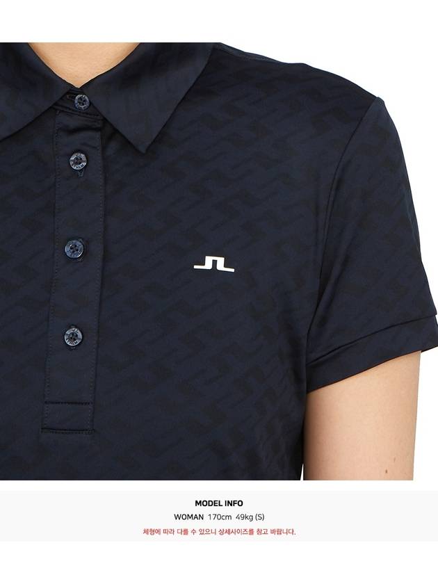 Golf Alaya Jacquard Polo GWJT07569 6855 Women's Alaya Jacquard Polo - J.LINDEBERG - BALAAN 9