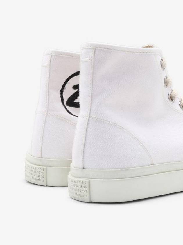 Tabi Canvas High Top Sneakers White - MAISON MARGIELA - BALAAN 5