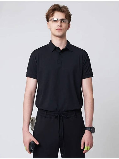 Polo Shirt Black - ATHPLATFORM - BALAAN 1