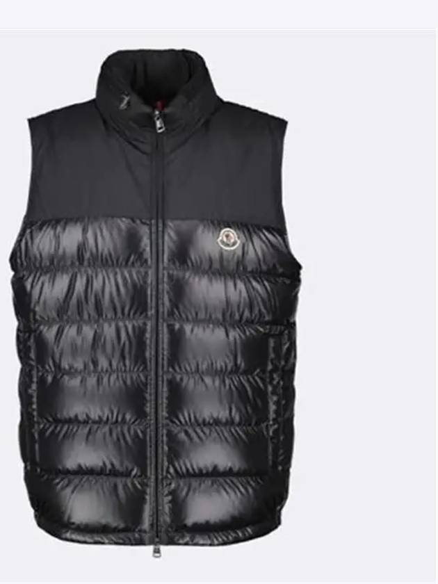 Cerces Logo Patch Down Padded Vest Black - MONCLER - BALAAN 2