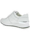 Allie Logo Leather Low Top Sneakers White - MICHAEL KORS - BALAAN 4