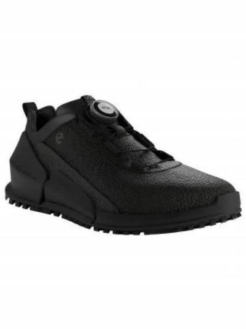 Biom 2.0 Leather Low Top Sneakers Black - ECCO - BALAAN 1