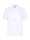 Embroidered Logo Cotton Short Sleeve Polo Shirt White - BRUNELLO CUCINELLI - BALAAN 2