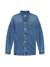 De Coeur Denim Long Sleeve Shirt Blue - AMI - BALAAN 2