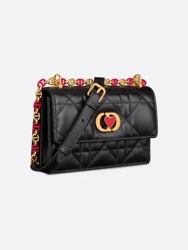 Amour Miss Caro Macrocannage Mini Cross Bag Black - DIOR - BALAAN 3