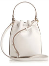 T Timeless Leather Micro Logo Bucket Bag White - TOD'S - BALAAN 5