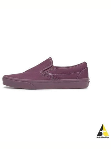 Classic Slip On Pastel Mono Plum Wine VN000CT5CHI1 - VANS - BALAAN 1