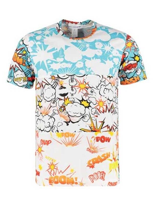 Comic Print Short Sleeve T-Shirt - COMME DES GARCONS - BALAAN 1