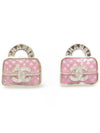 Handbag Pink Crystal Bag Earring Earrings ABD344 - CHANEL - BALAAN 7