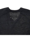 V-neck Stitch Wool Knit Top Dark Grey - MAISON MARGIELA - BALAAN.