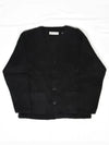 Mohair V-neck Relaxed Fit Wool Cardigan Black - OUR LEGACY - BALAAN 2