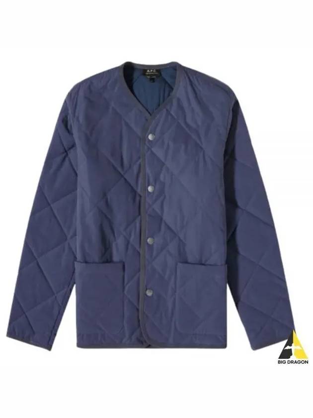 Julien Quilted Jacket Navy - A.P.C. - BALAAN 2