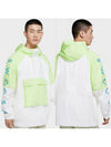 Double Swoosh Anorak Hoodie Windbreaker White Lime - NIKE - BALAAN 2