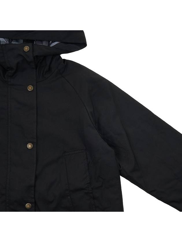 Arley Wax Hooded Jacket Black - BARBOUR - BALAAN 5