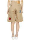 JW Anderson Floral Bermuda Shorts Beige - MONCLER - BALAAN 5